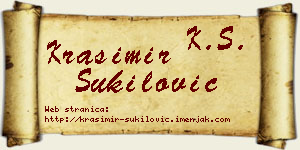 Krasimir Šukilović vizit kartica
